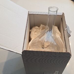 Riedel Clear Glass Decanter with Etched Logo